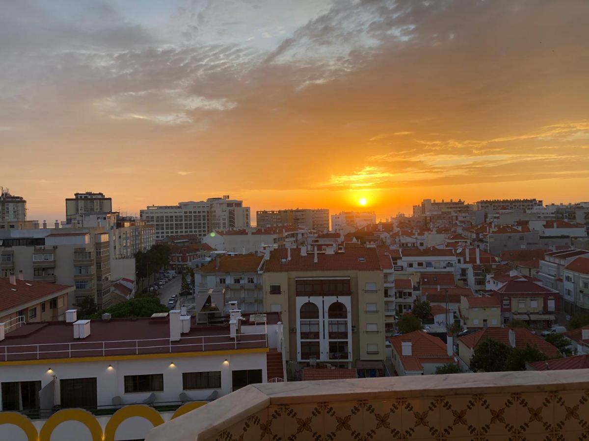 Lovely Lisboa Costa da Caparica seaview apartment Exterior foto